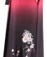 卒業式袴単品レンタル[刺繍]ピンク×濃紫ぼかしに花とリボン刺繍[身長148-152cm]No.773